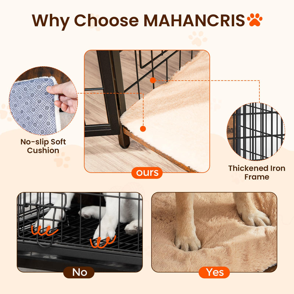 MAHANCRIS jaula-perro-dimensiones-31-5-pulgadas: medida adecuada para perros pequeños y medianos.