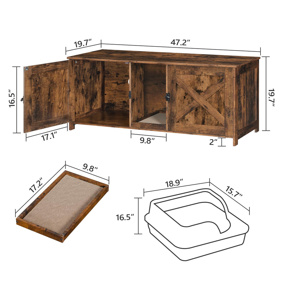 MAHANCRIS mueble para gato con usos dobles, sirve como mesa o estante