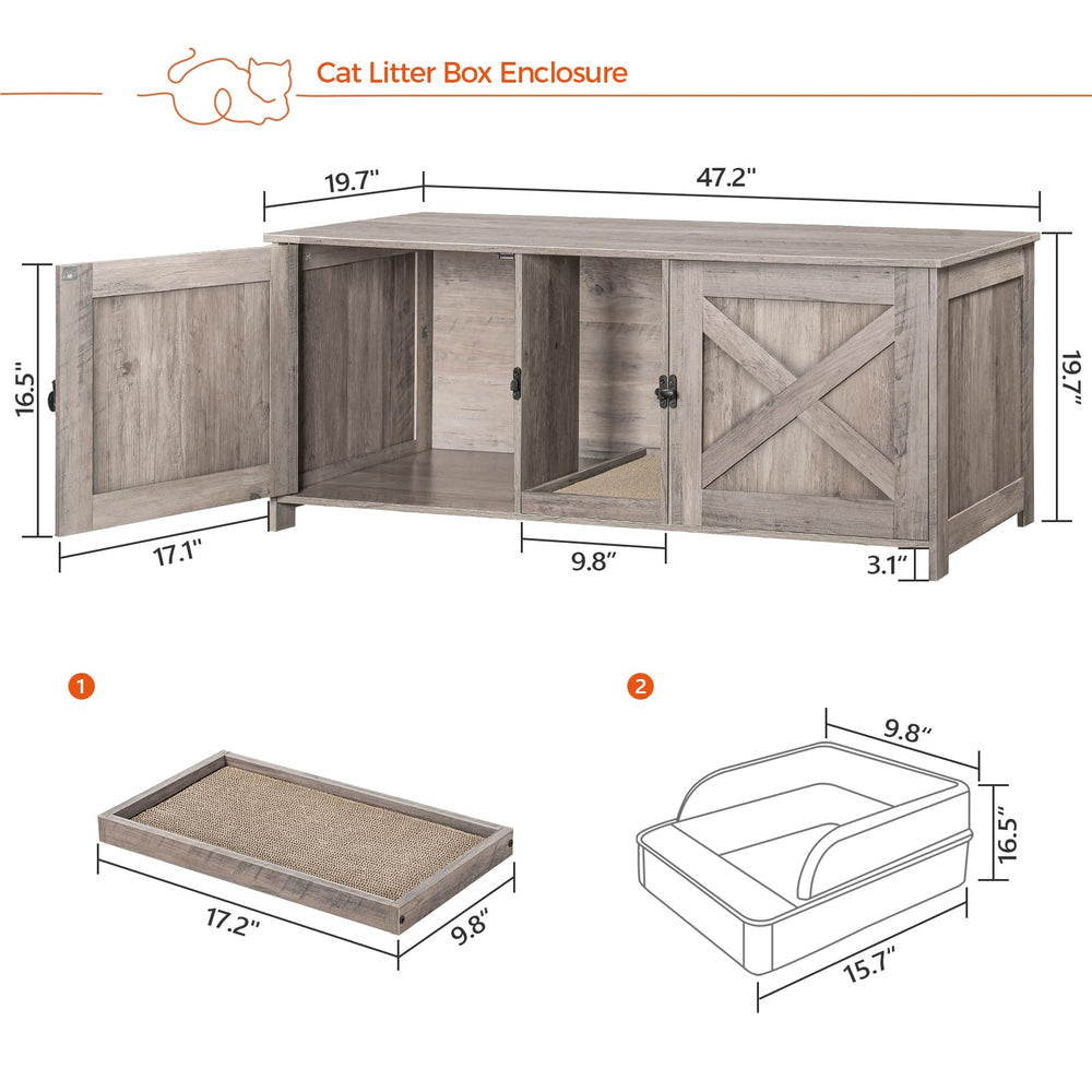 MAHANCRIS mueble-uso-doble-puerta: acceso fácil y estilo versátil