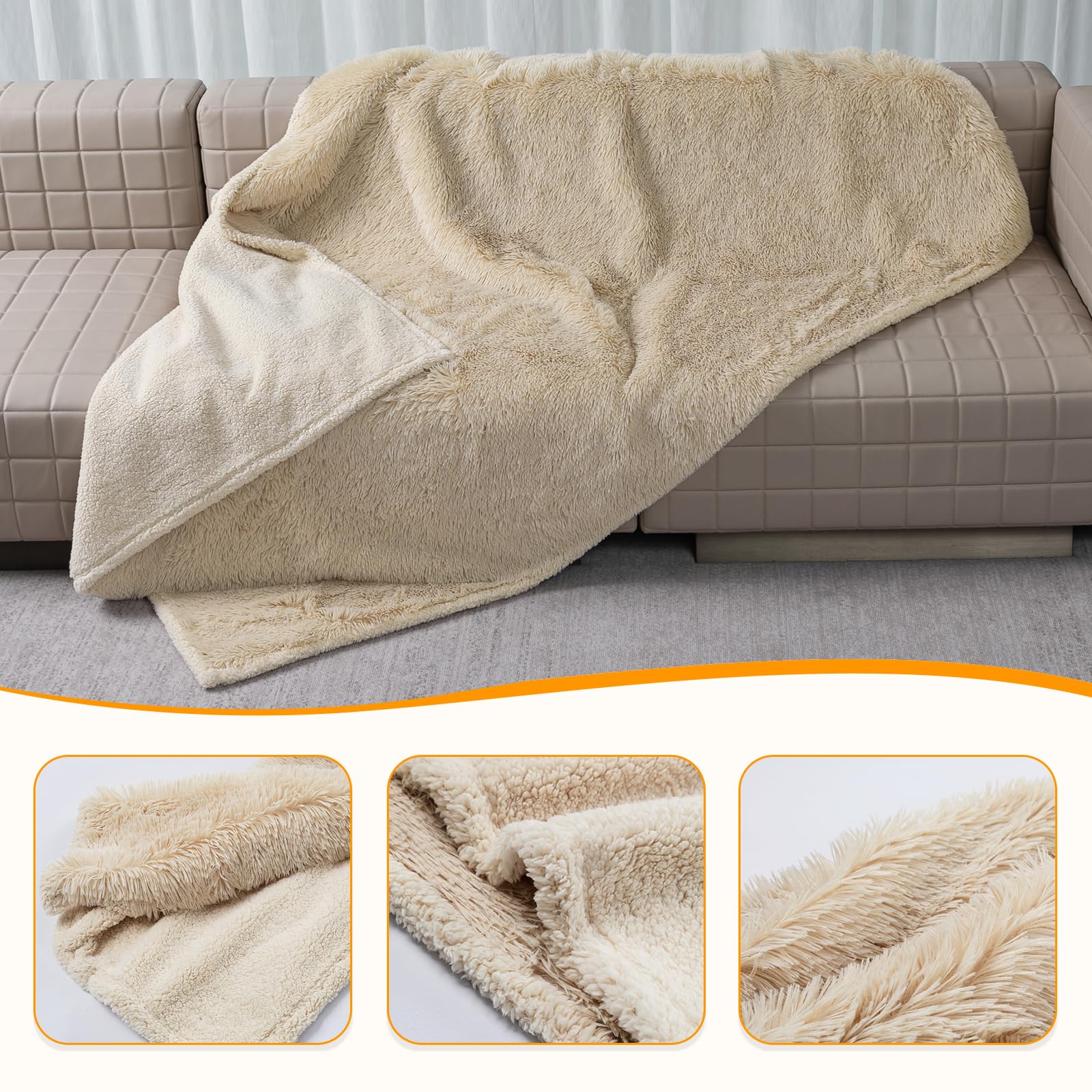 Maidewow manta de 85x57 pulgadas para perros grandes