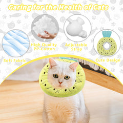 Maiiu collar-elizabetano-gato-mediano, diseño suave que acompaña al gato.