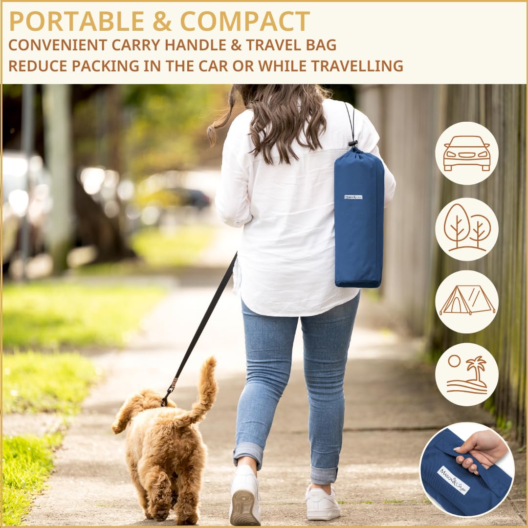 Maison & Sage tapete-perro plegable ideal para viajes y almacenamiento.