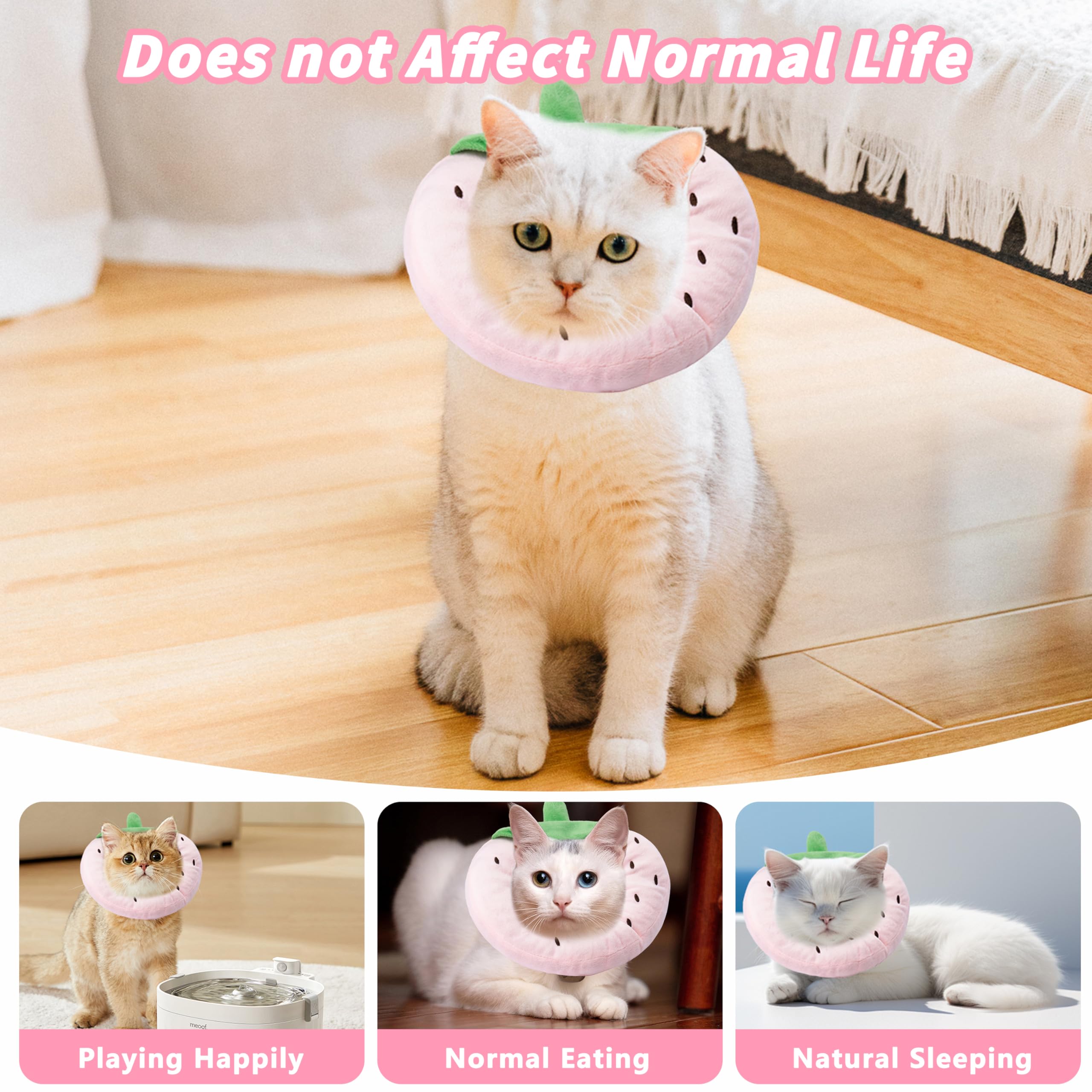 Maiiu collar suave también funciona como almohada para descanso