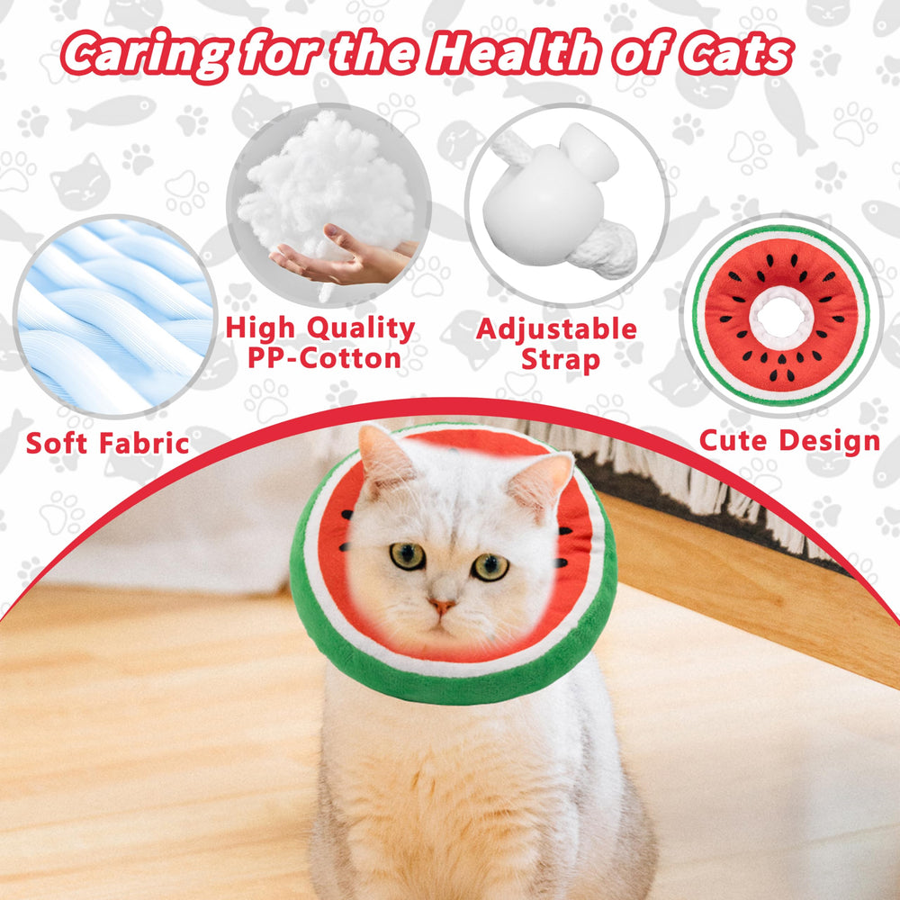 Maiau cono para gatos, ajuste seguro con tirante ajustable.