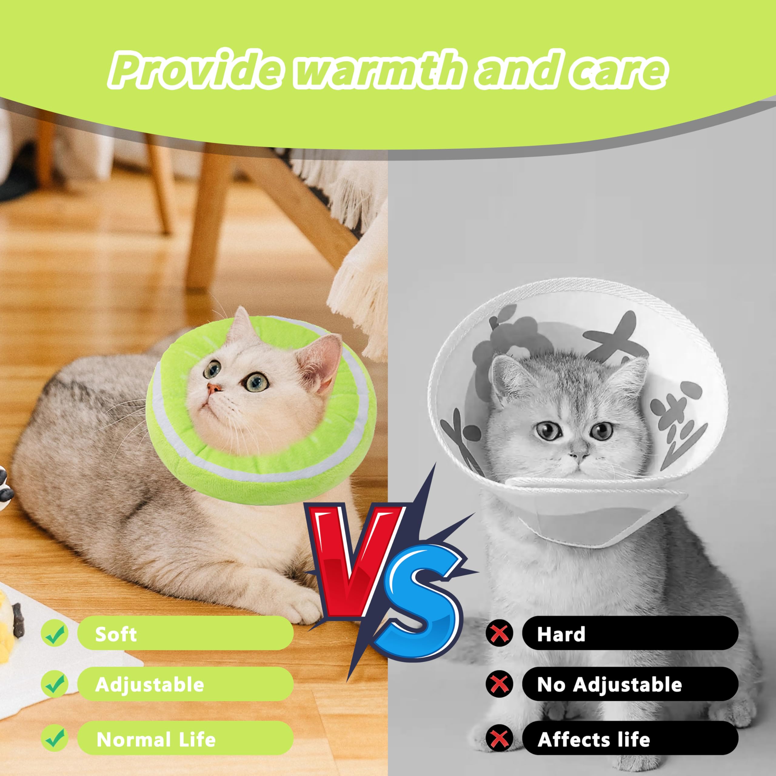 Uso diario cómodo con collar Maiiu para gato.