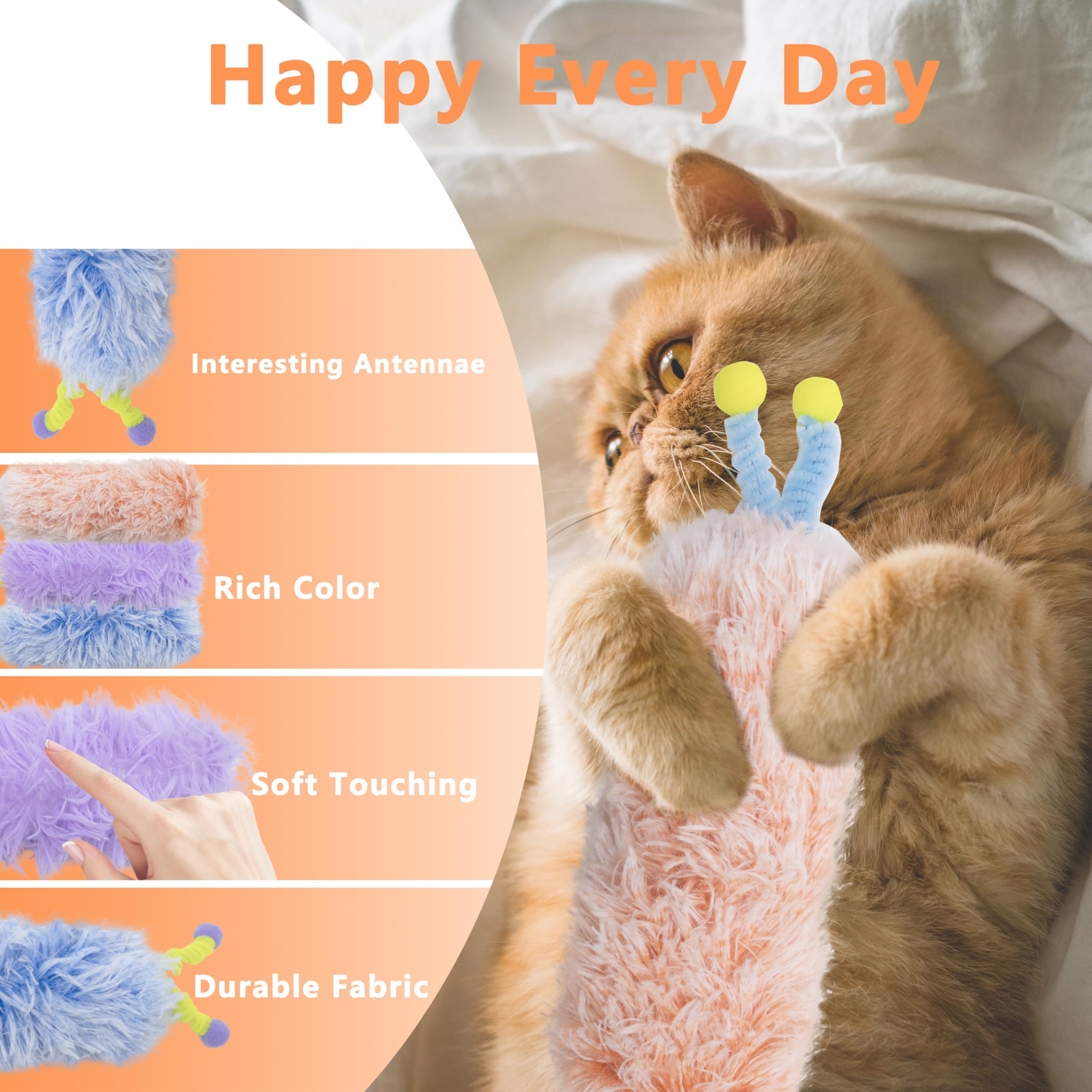 Colores vivos de Maiiu atraen la atención del gato y motivan juego.