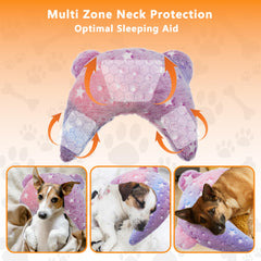 Maiiu Pet almohada luminosa que brilla en la oscuridad, ideal para visibilidad nocturna.