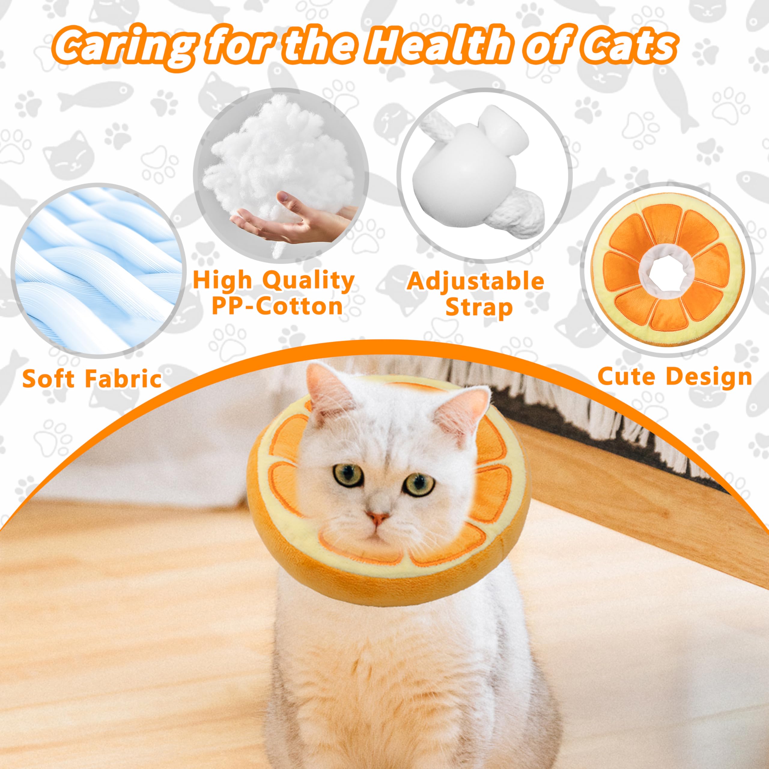 Maiiu Soft Cat Cone Collar con ajuste por correa para un ajuste cómodo