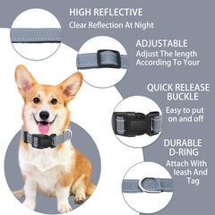 Collar Maiiu de nylon transpirable y ajustable para perros
