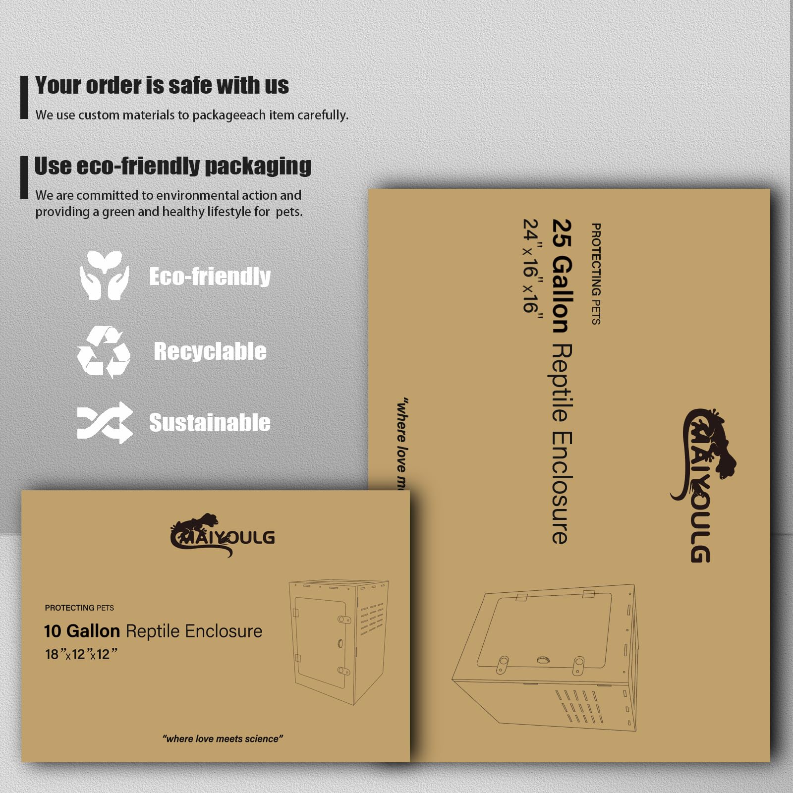 maiyuolg diseño terra reptiles eficiente reduce disturbios ambientales