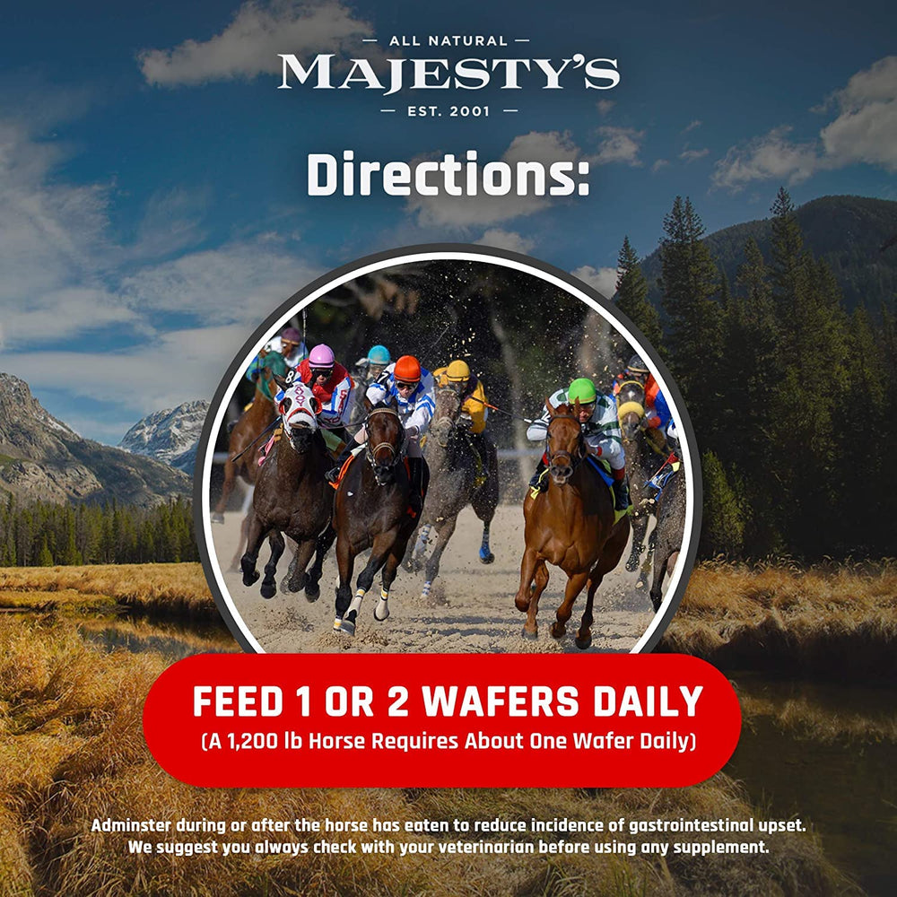 Majesty's Flex HA Wafers etiqueta legible para dueños atentos