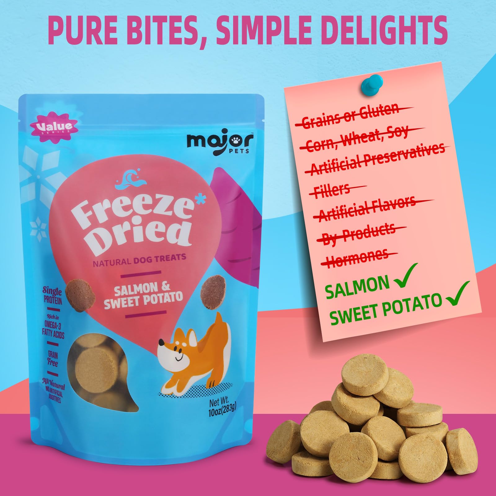MAJOR PETS sin granos para dietas limitadas y sensibles.