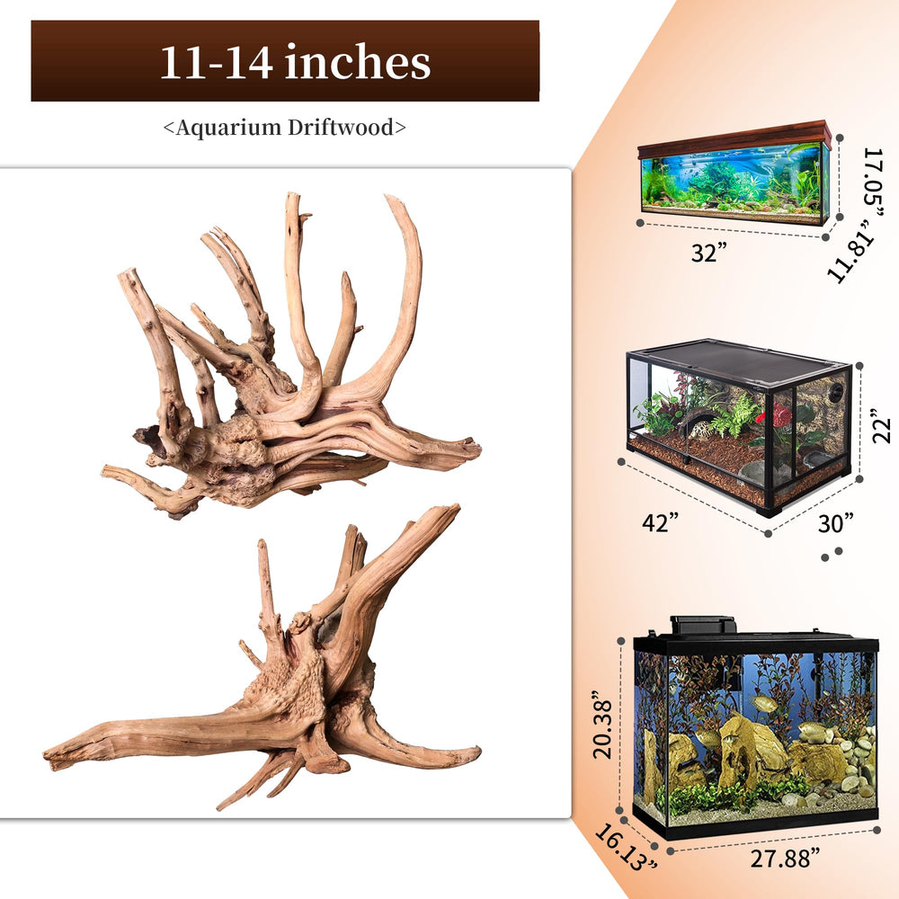 Majoywoo ramas de madera araña para acuario, crea refugio natural