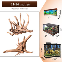 Majoywoo ramas de madera araña para acuario, crea refugio natural