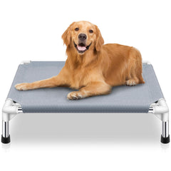 Makerfire cama para perro elevada enfriada, óptima para descanso fresco en exteriores