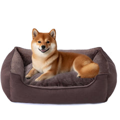 Makigued cama para perro grande rectangular con soporte suave para descanso cómodo