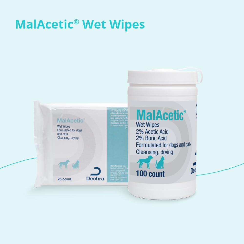 Toallitas MalAcetic para zonas irritadas, ayuda a mantener la piel limpia y calmada.
