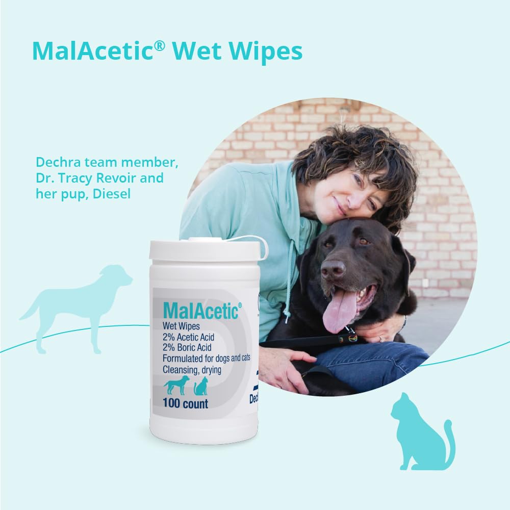 Uso diario con MalAcetic para perros y gatos, piel limpia y cuidada.
