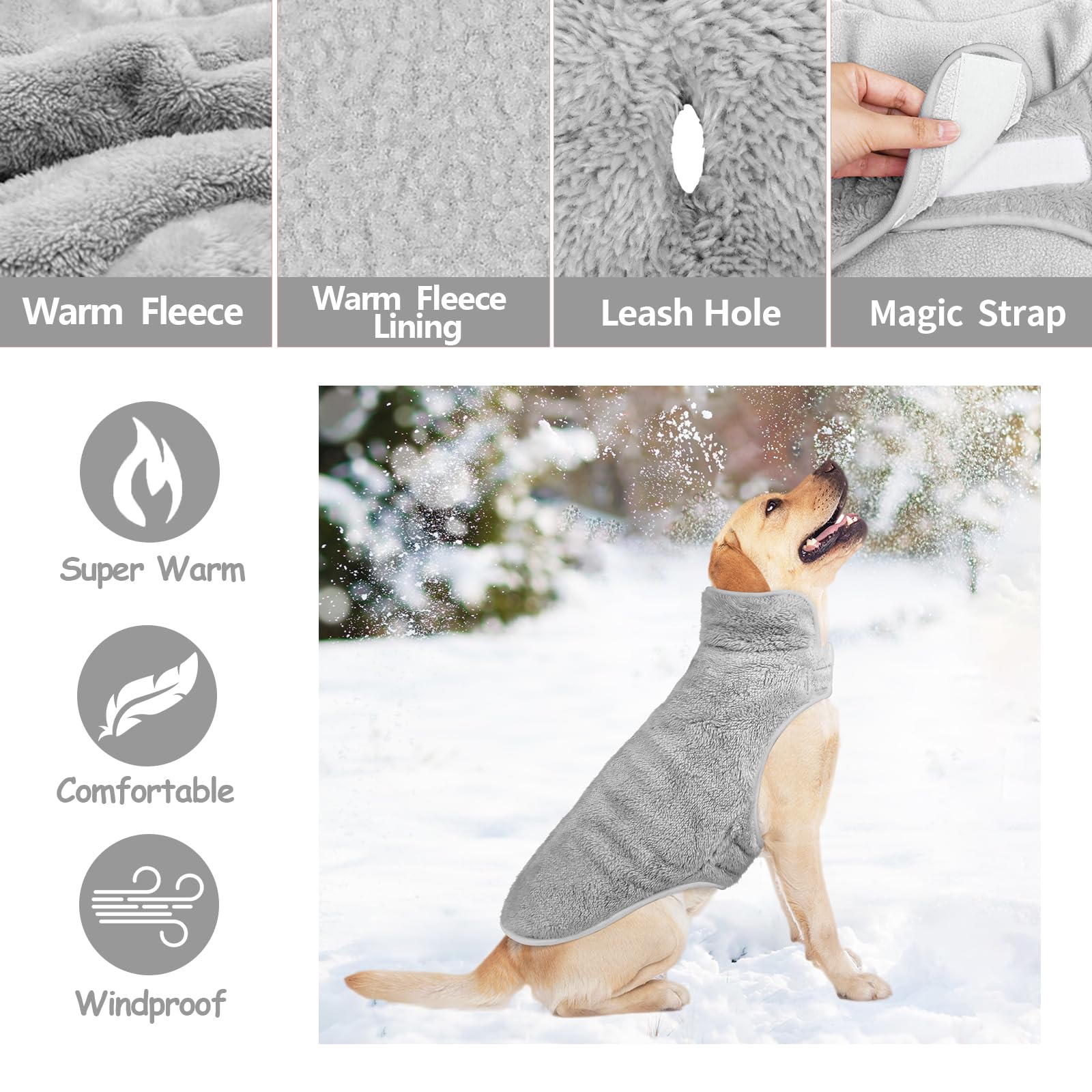 Malier chaqueta para perro lavable a máquina, fácil de usar