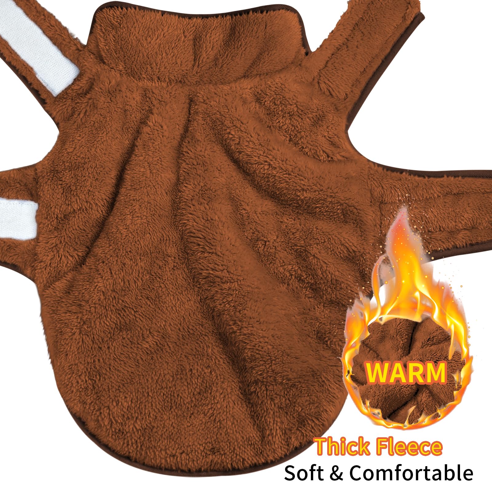 Abrigo Malier para perros reversible, vista trasera.