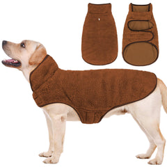 Abrigo Malier para perros reversible, vista frontal, comodidad y calor.