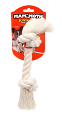 Juguete de tracción de cuerda Mammoth Flossy Chews para perros medianos y masticadores seguros.