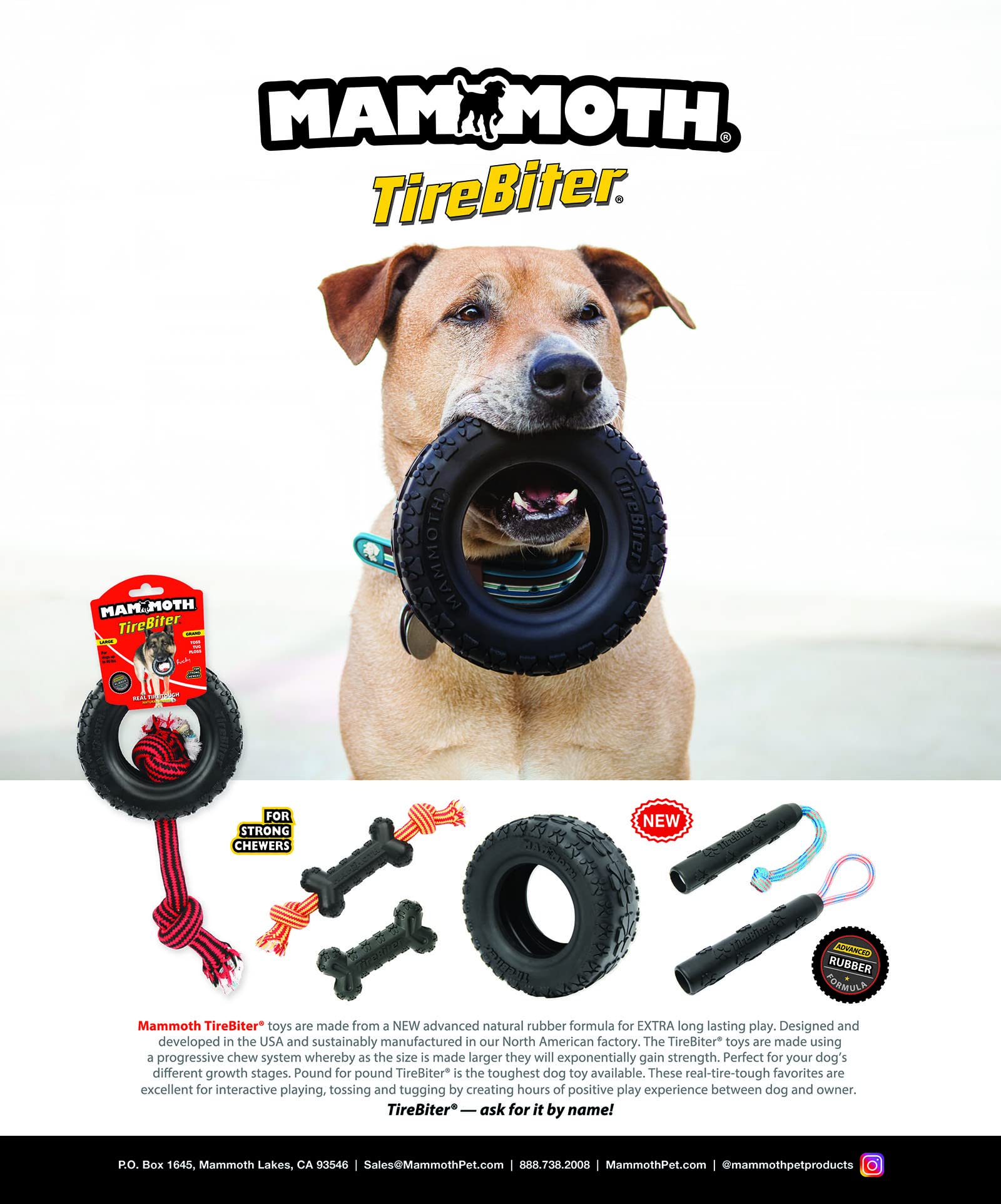 Mammoth TireBiterII: apto para juego individual o en equipo, con gran durabilidad.