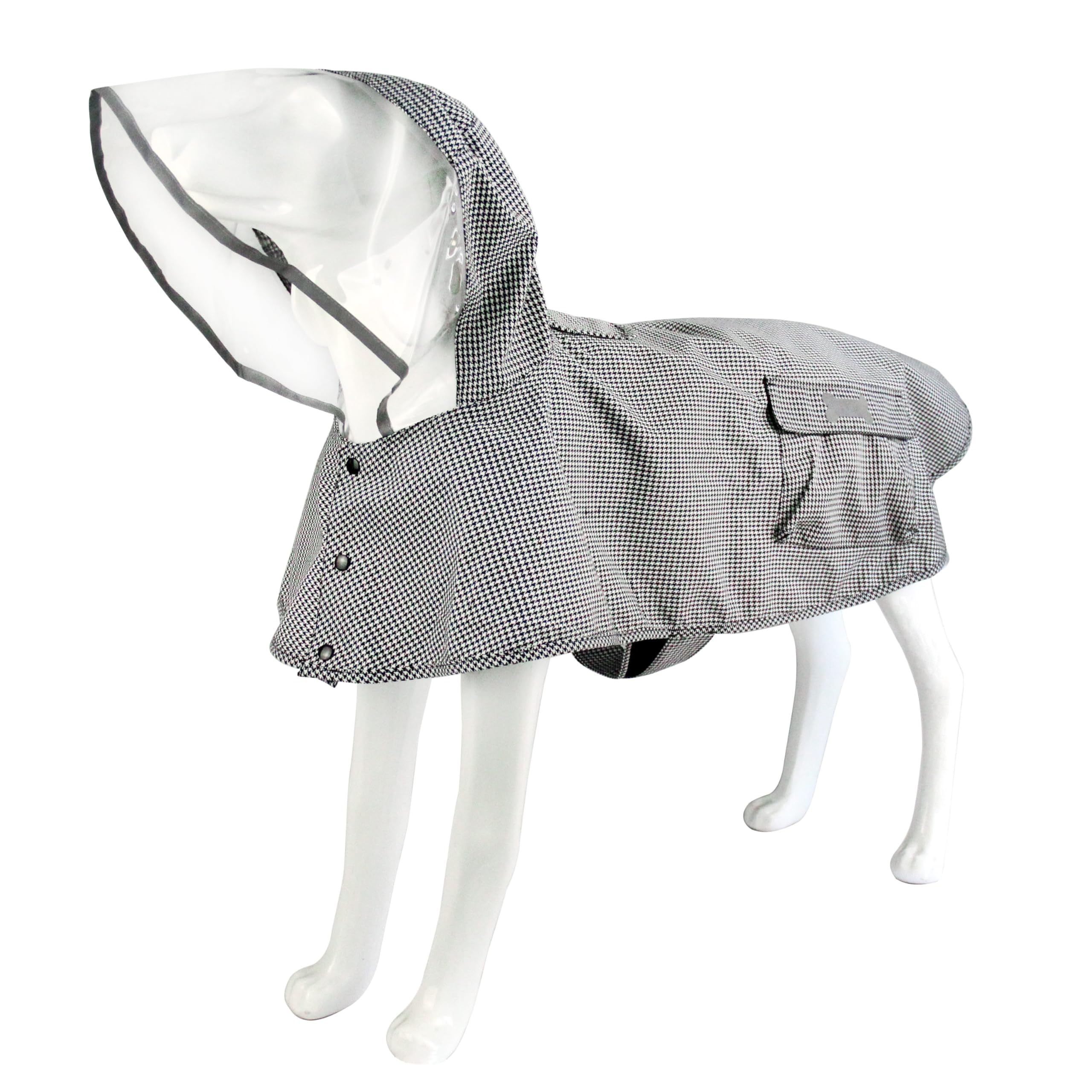 Capa impermeable de MAMORE para perro, vista frontal, protege de la lluvia.