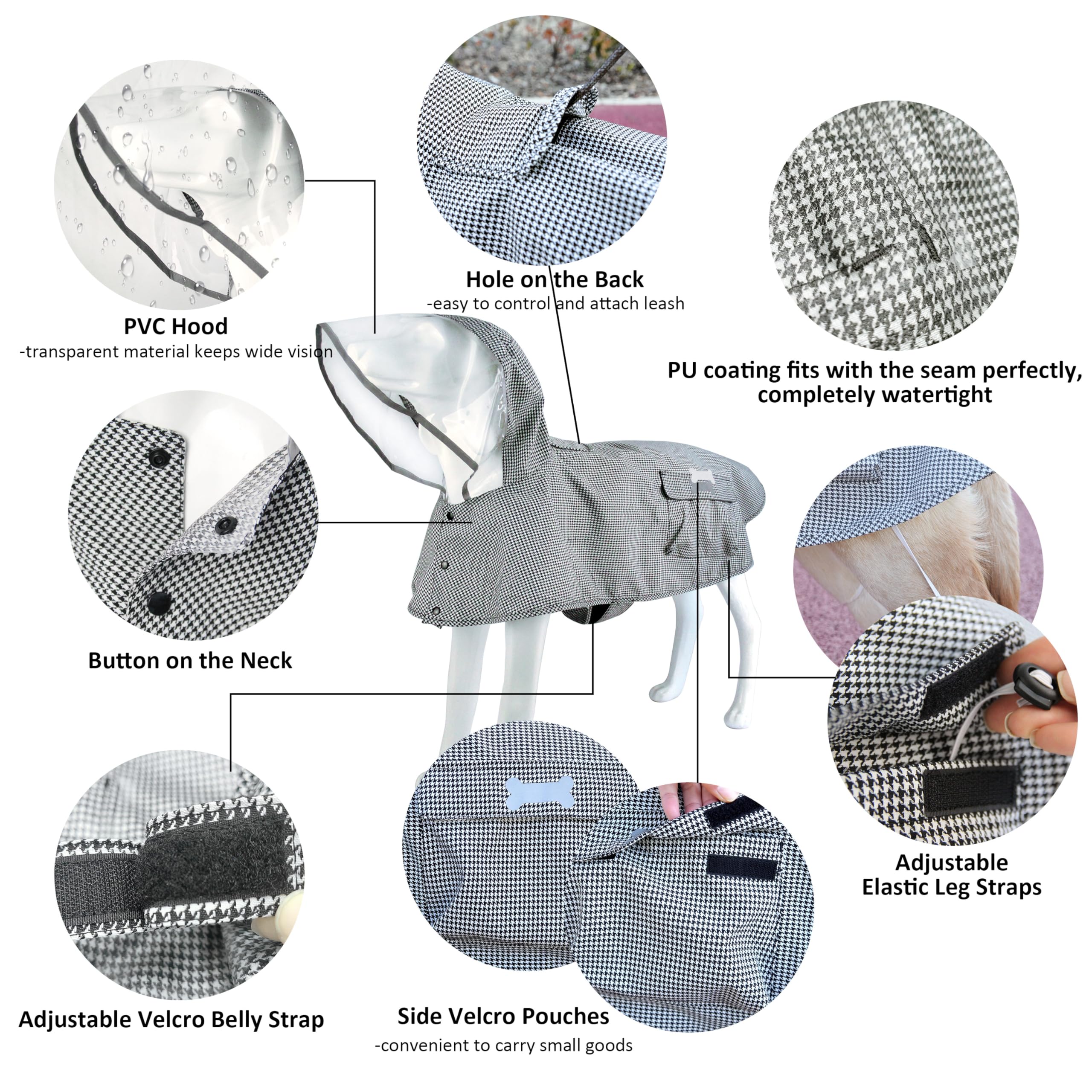 Capa de gabardina de MAMORE con buena ventilación para paseos cómodos.