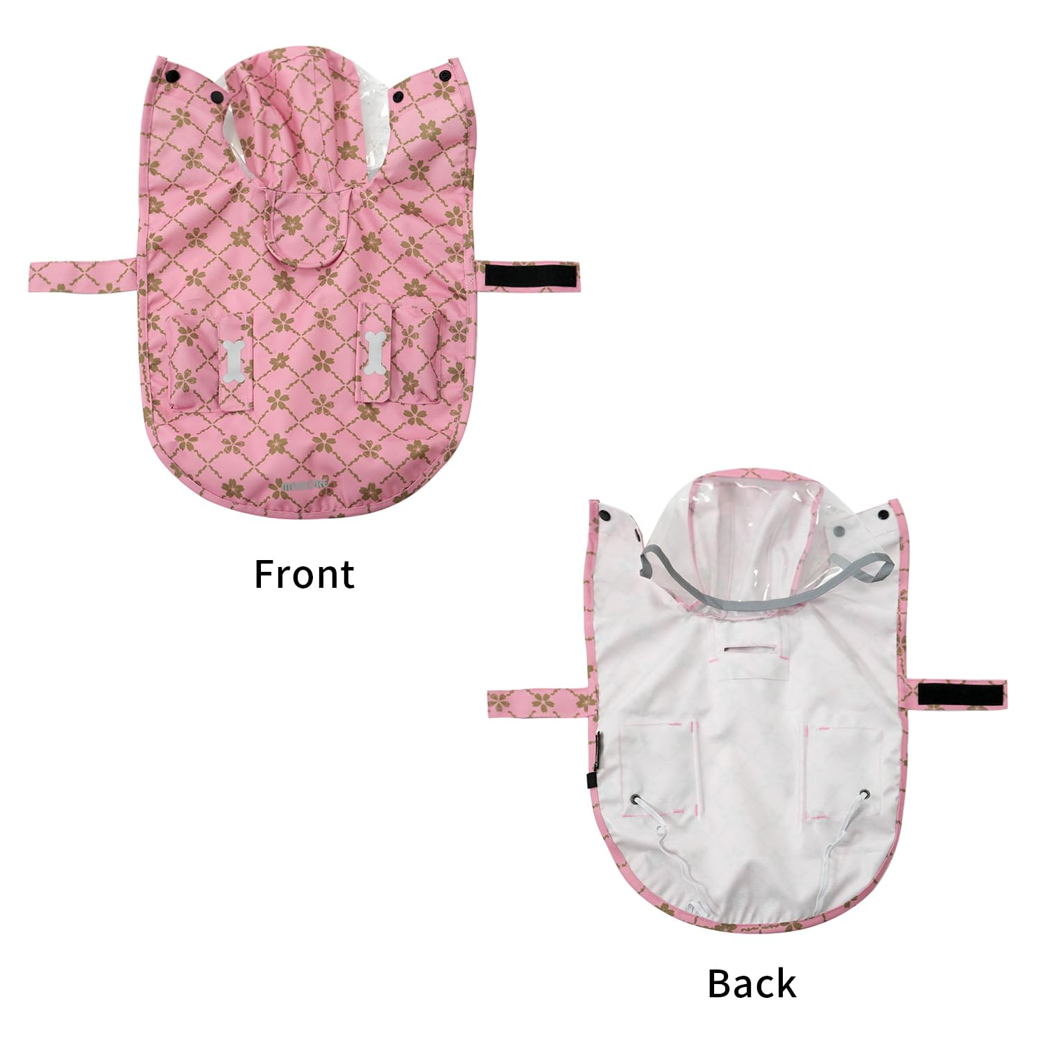 Mamore ropa impermeable para perro con bandas reflectantes para visibilidad nocturna