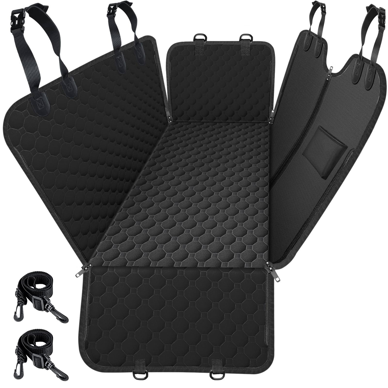Mancro cobertor de asiento trasero para coche protege contra arañazos y derrames.