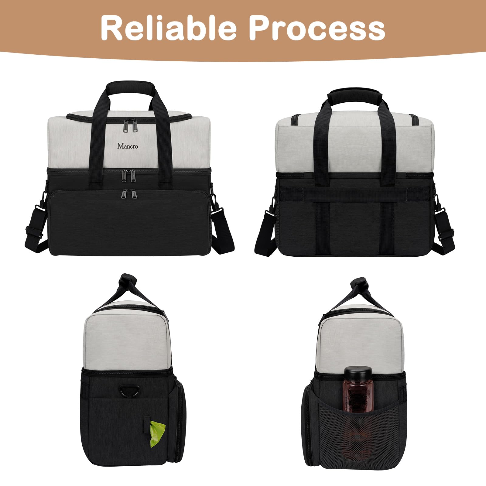 Diseño versátil Mancro para camping y viajes con perros.