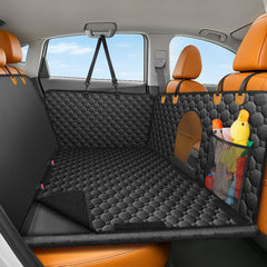 Mancro funda con base dura para asiento trasero, protección estable para perros.