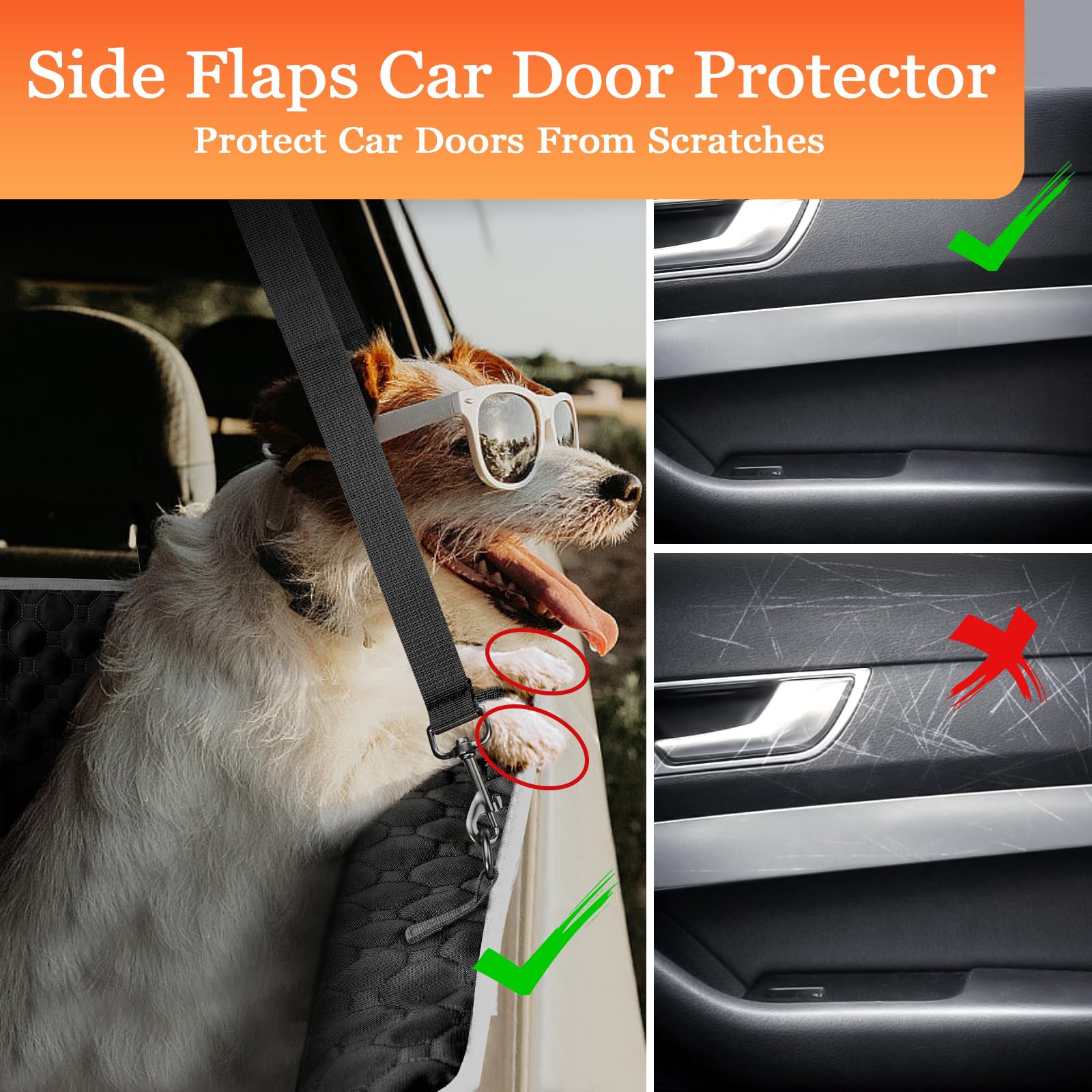 Mancro hamaca para perro coche impermeable para derrames