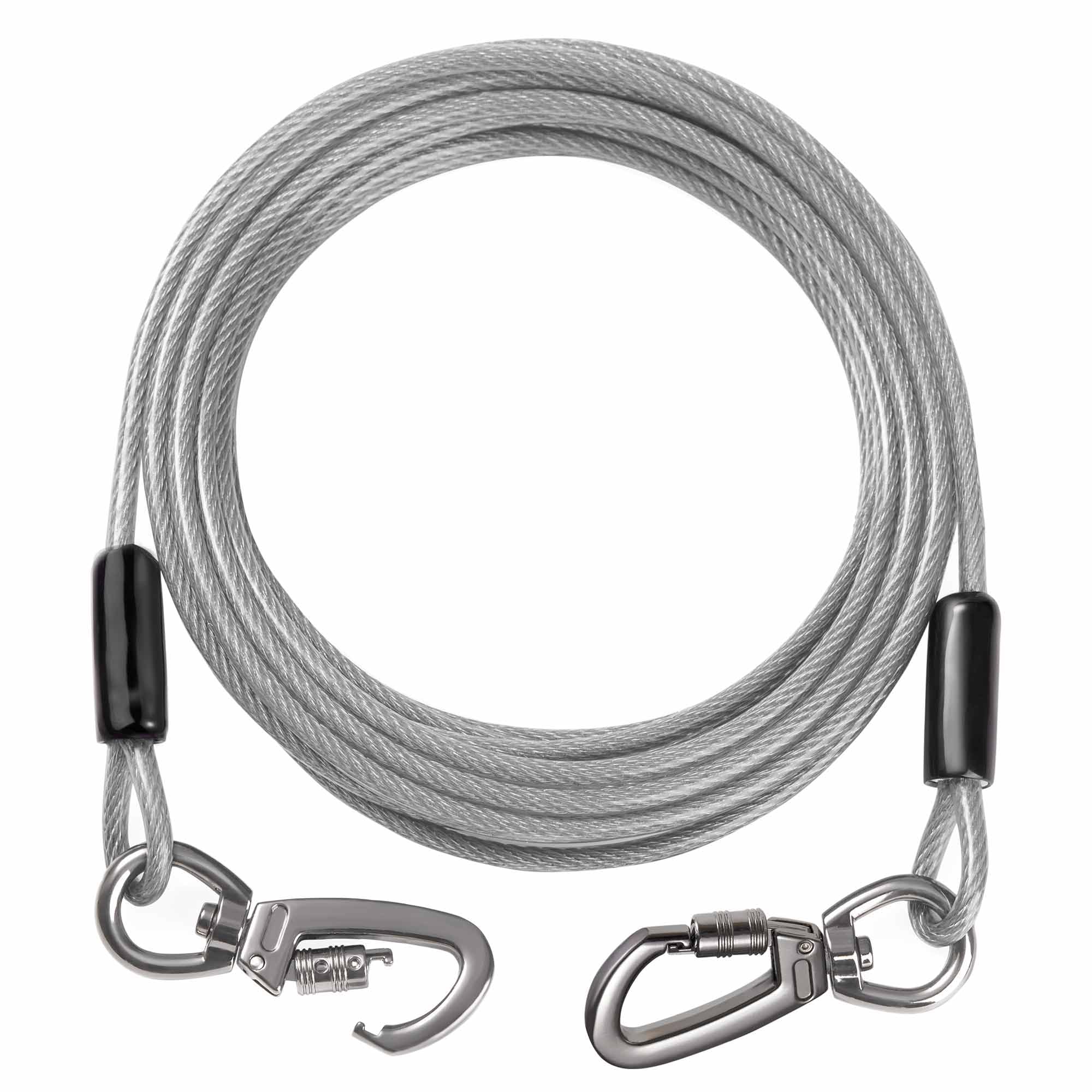 Manelagine cable tie-out duradero con giro de 360 grados para perros grandes