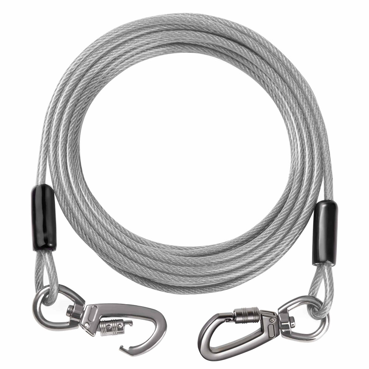 Manelagine cable tie-out duradero con giro de 360 grados para perros grandes