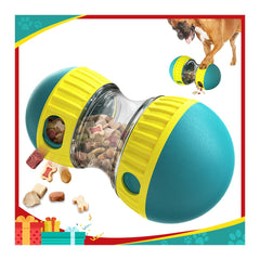 Mankoda bola dispensadora de alimento verde, fomenta comer despacio y juego.