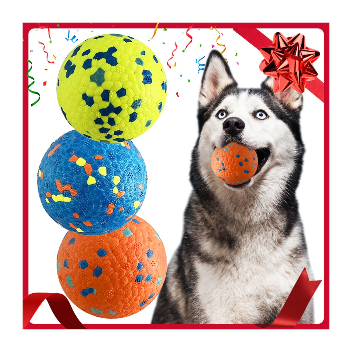 Bola Mankoda duradera para perro, ideal para mordedores y juego diario.