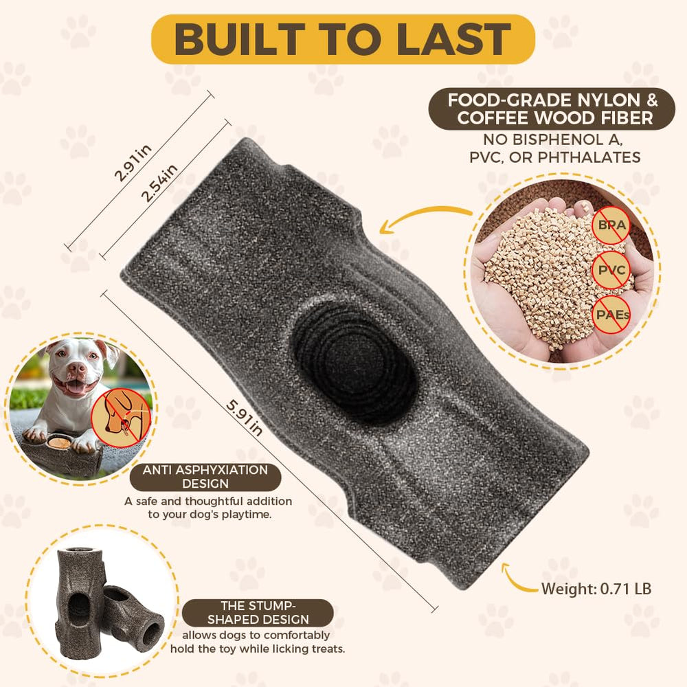 Juguete tronco para perros grandes, diseño duradero para masticar.