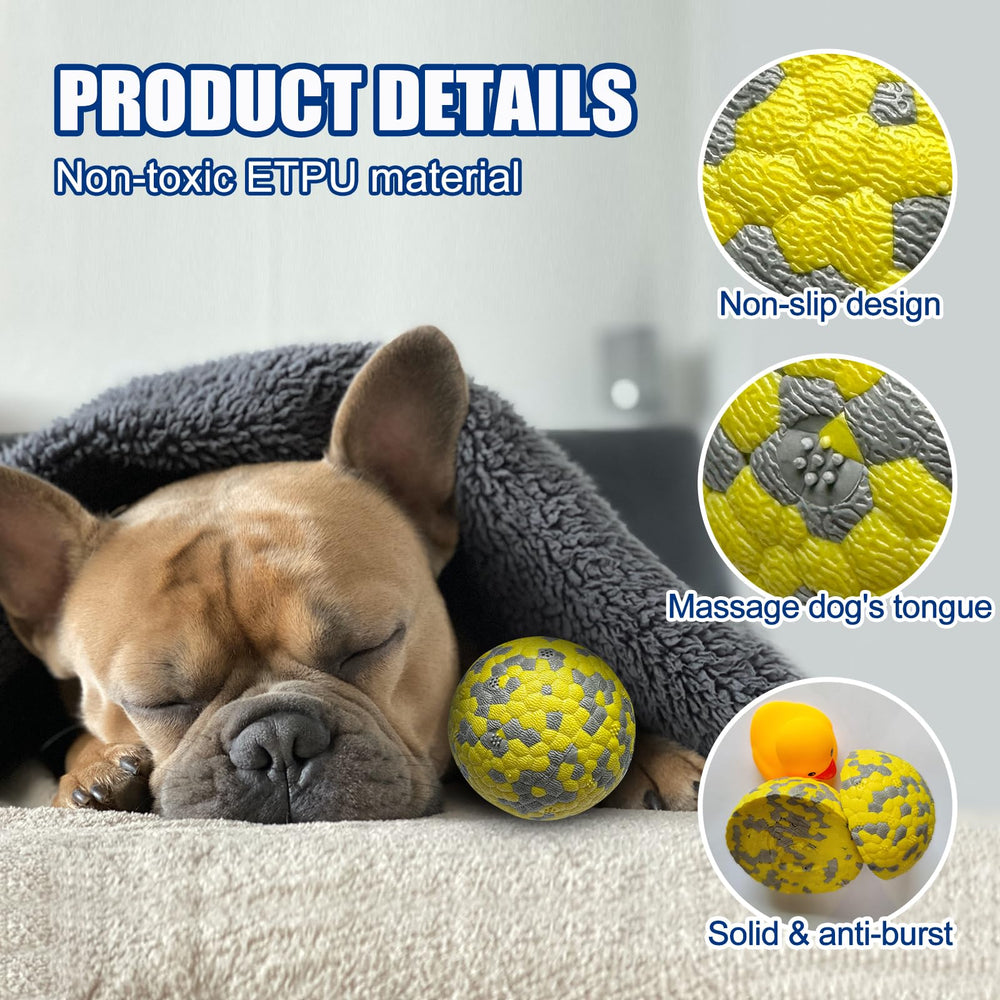 Pelotas Mankoda para perros indestructibles en rojo, duraderas
