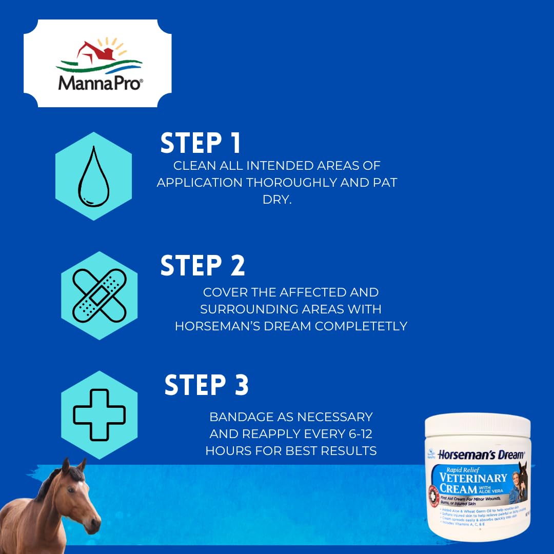 Manna Pro Corona Dream uso diario para caballos, sin necesidad de guantes.