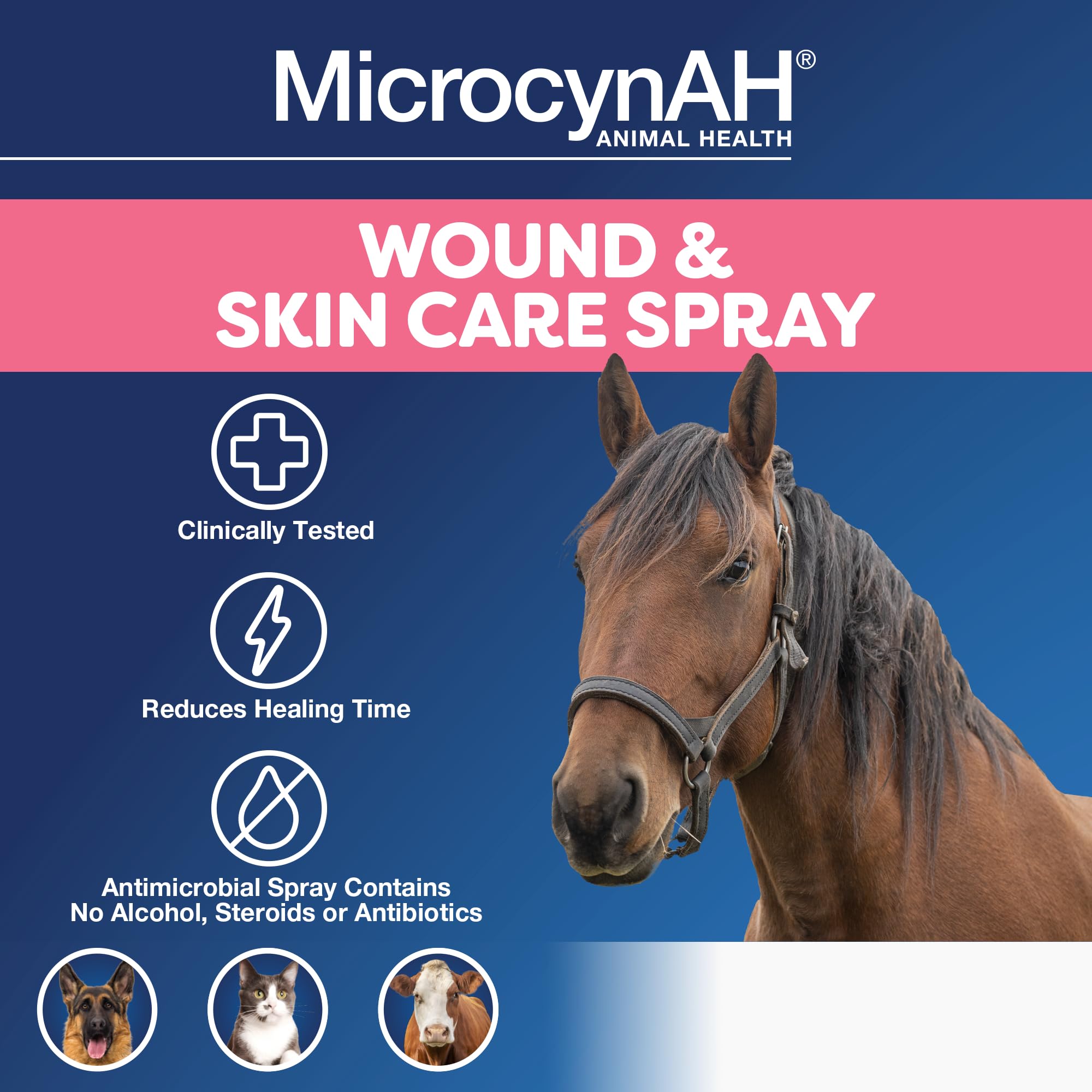Manna Pro MicrocynAH sin alcohol, ideal para zonas sensibles.