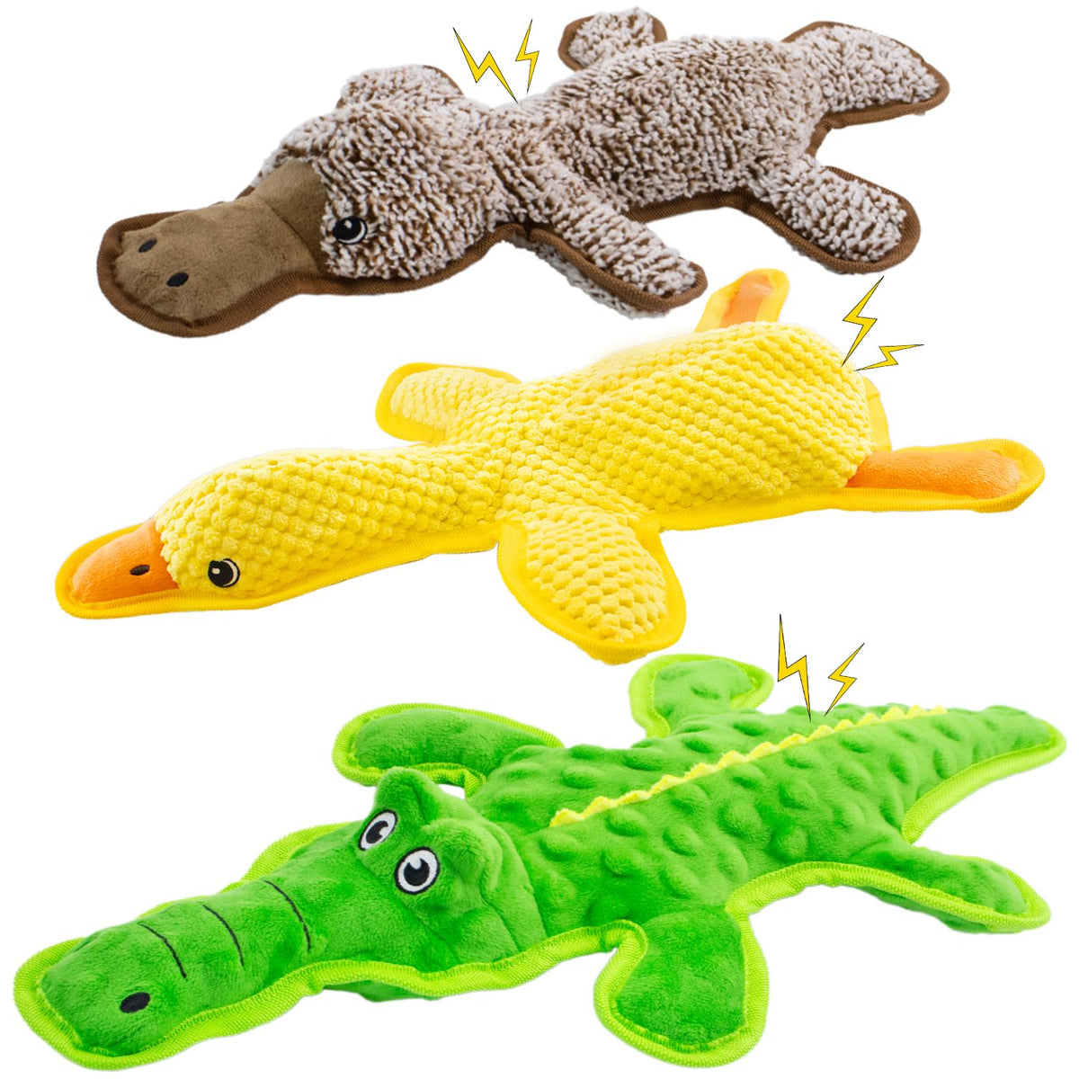 MAOOOOB Juguete cocodrilo sin relleno para morder y jugar