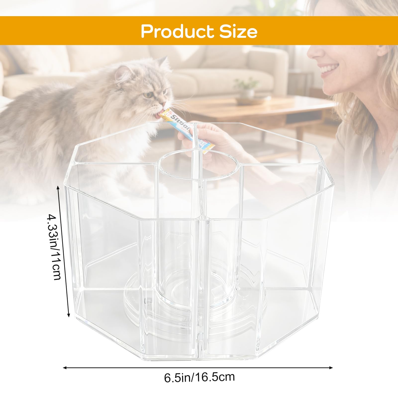 MAOUDA almacenamiento de snacks para gatos en bolsas, orden práctico en despensa.