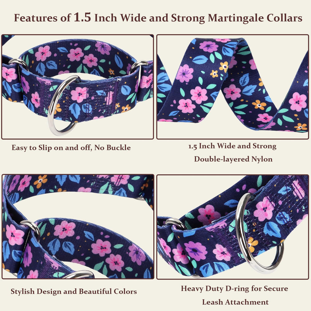 Collar martingale MAOWUWUJOZ para entrenamiento suave y control durante paseos.