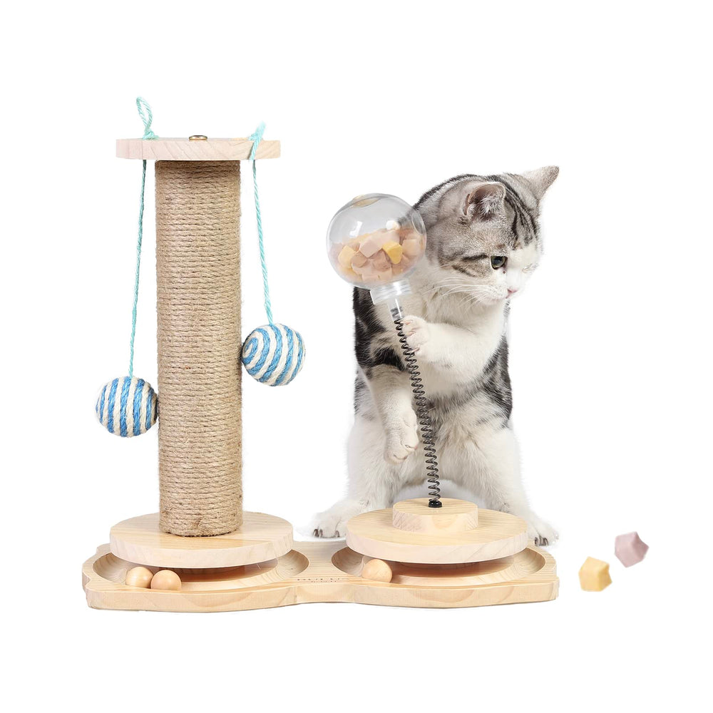 Marchul juguete para interior: rascar, jugar y comer, ideal para gatos adultos
