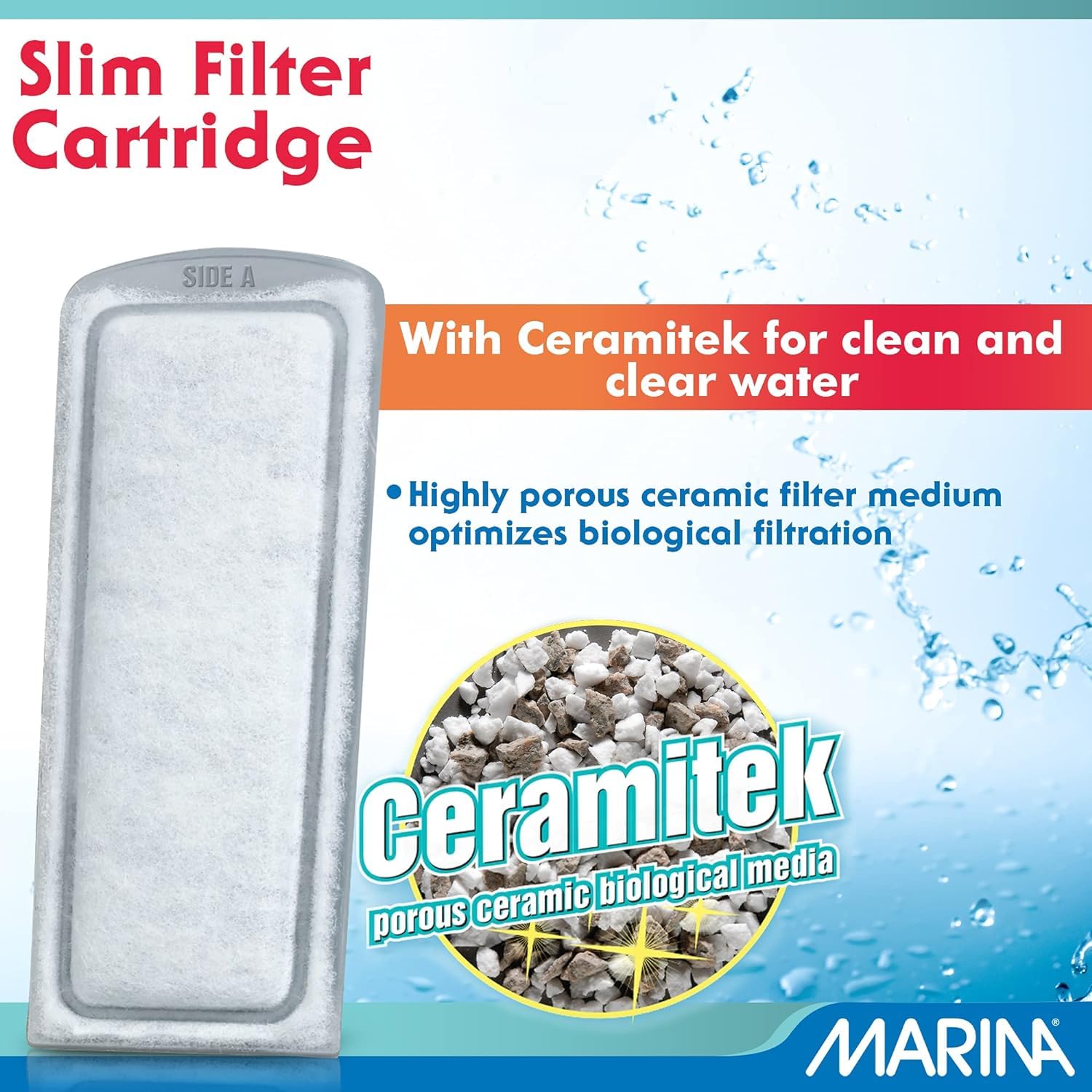 Marina ceramitek filtración biológica: medio poroso para biofiltración.
