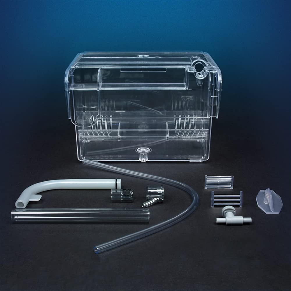 Marina Fluval Multi-Chamber, primer plano de aclimatación sin perturbar el acuario.