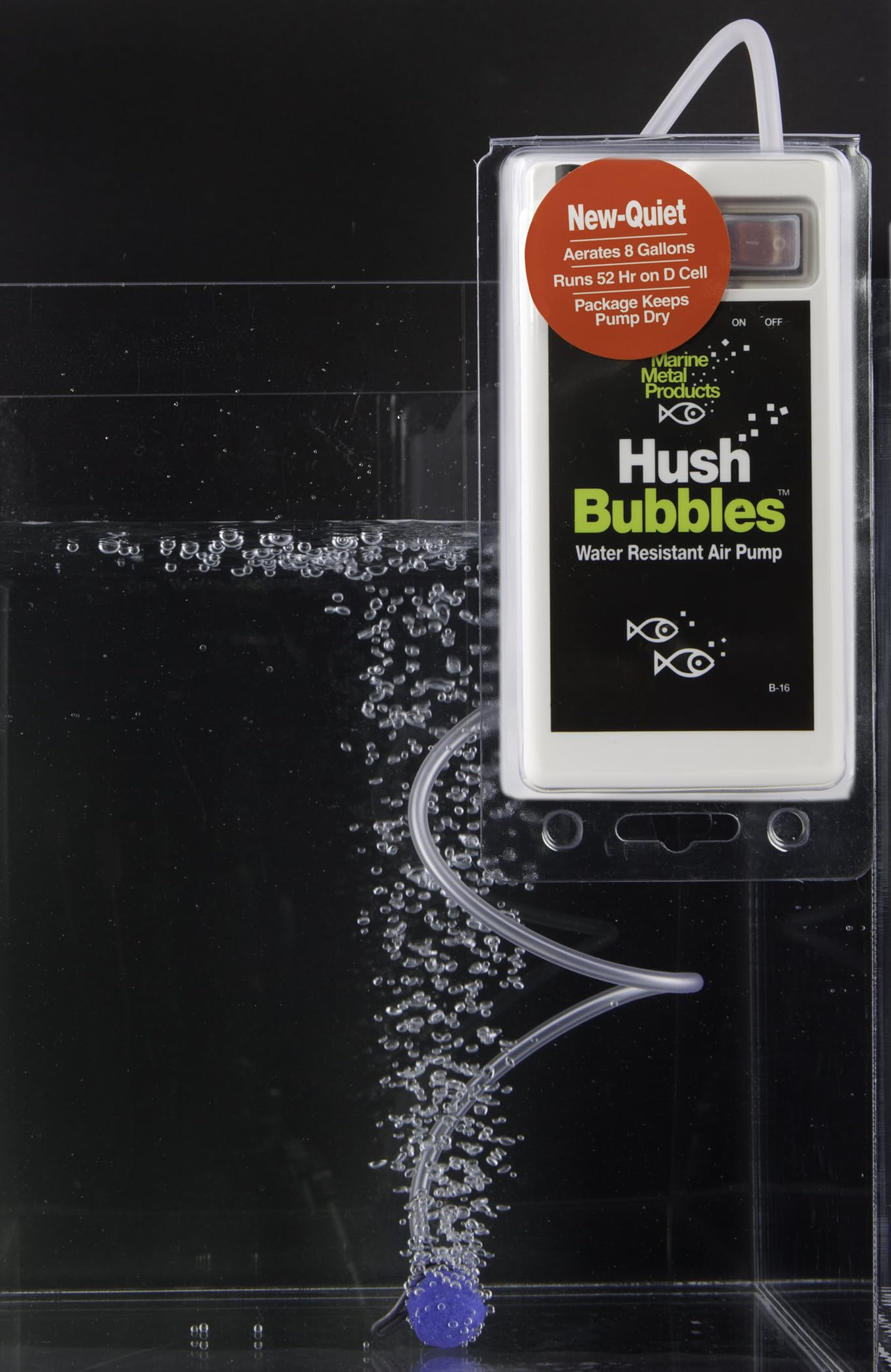 Marine Metal Hush Bubbles: operación silenciosa para pesca sin perturbar