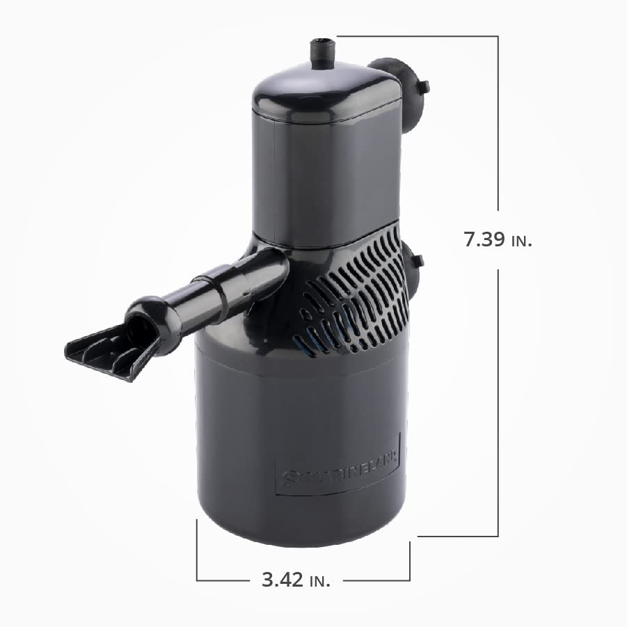 Marineland Magnum 200 filtracion mecanica para quitar suciedad.